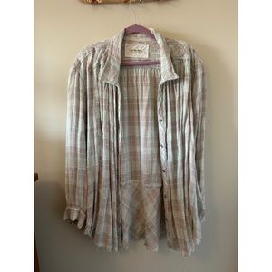 Free People Flannel Top